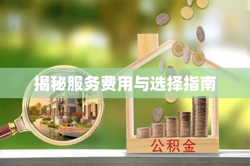 西安揭秘服务费用与选择指南