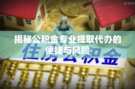 景德镇揭秘公积金专业提取代办的便捷与风险